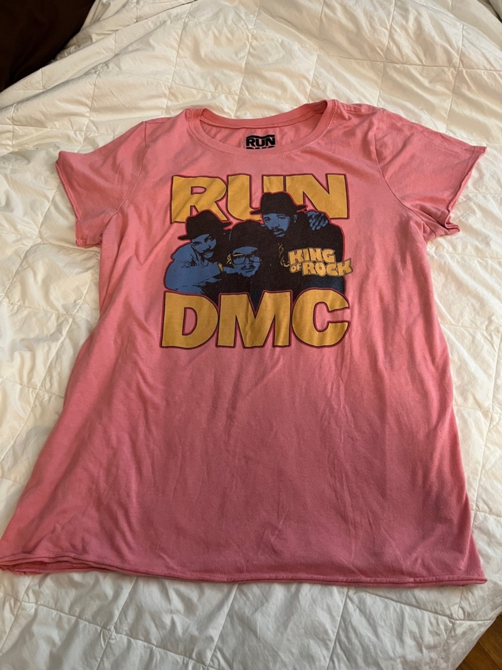 RUN DMC Pink Graphic Tee